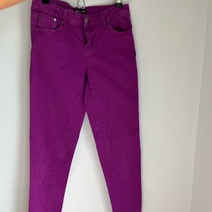 Girls Size 14 Purple Tractor Skinny Jeans